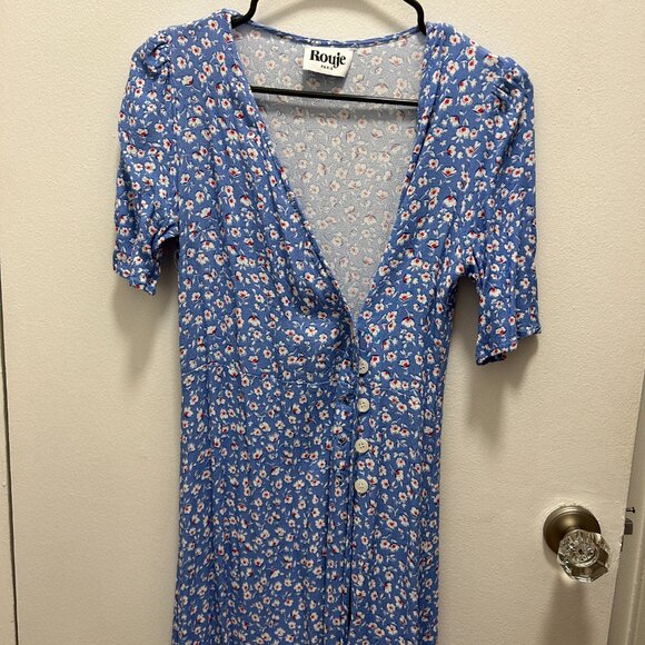 Rouje Gabin Dress Midi Wrap Dress FR 34/US 2 - Picture 2 of 4